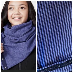 Kid’s (Girl’s) Ivivva by Lululemon Purple Striped Village Chill Scarf